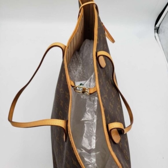 100% Authentic Louis Vuitton Neverfull GM Brown Monogram Canvas Shoulder Bag - Picture 14 of 15